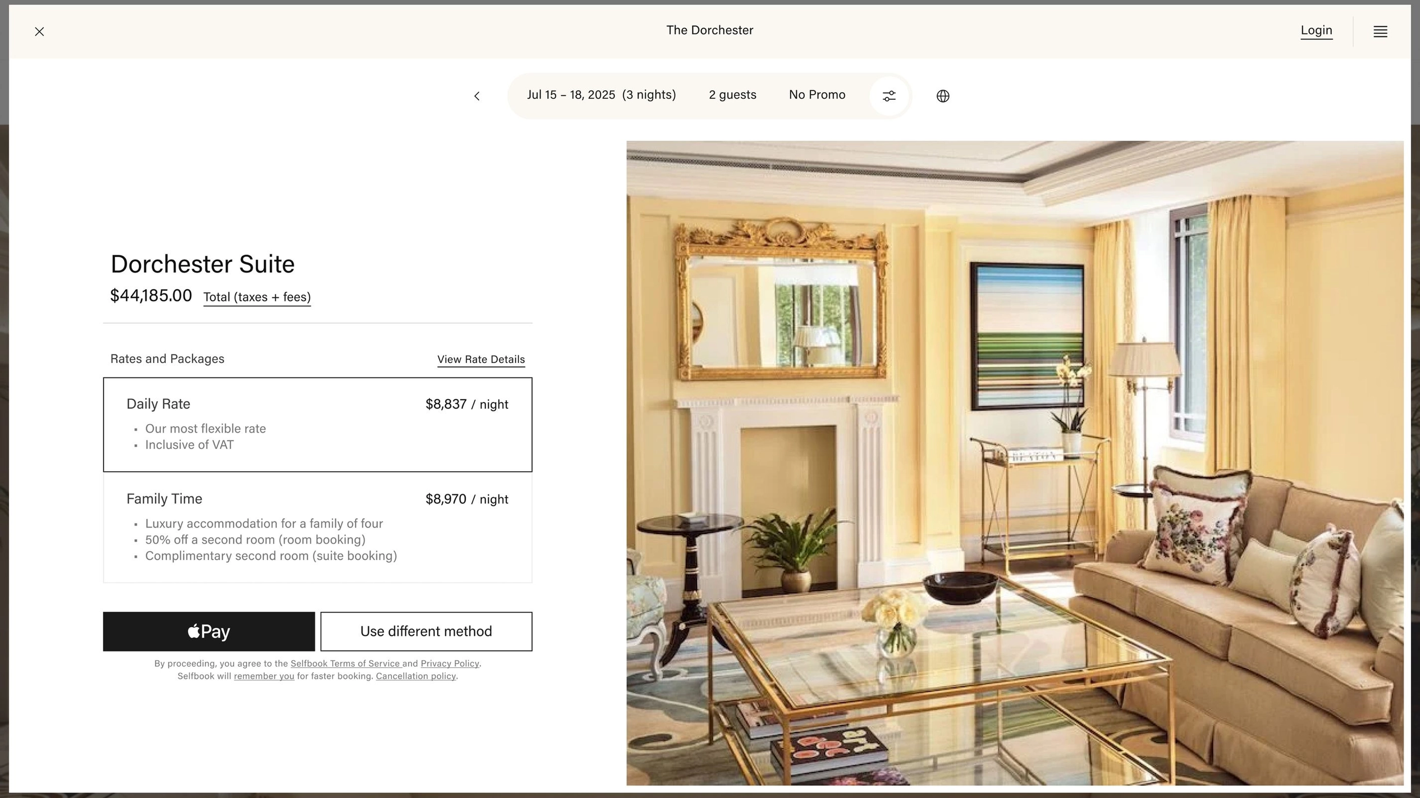 Selfbook Station interface